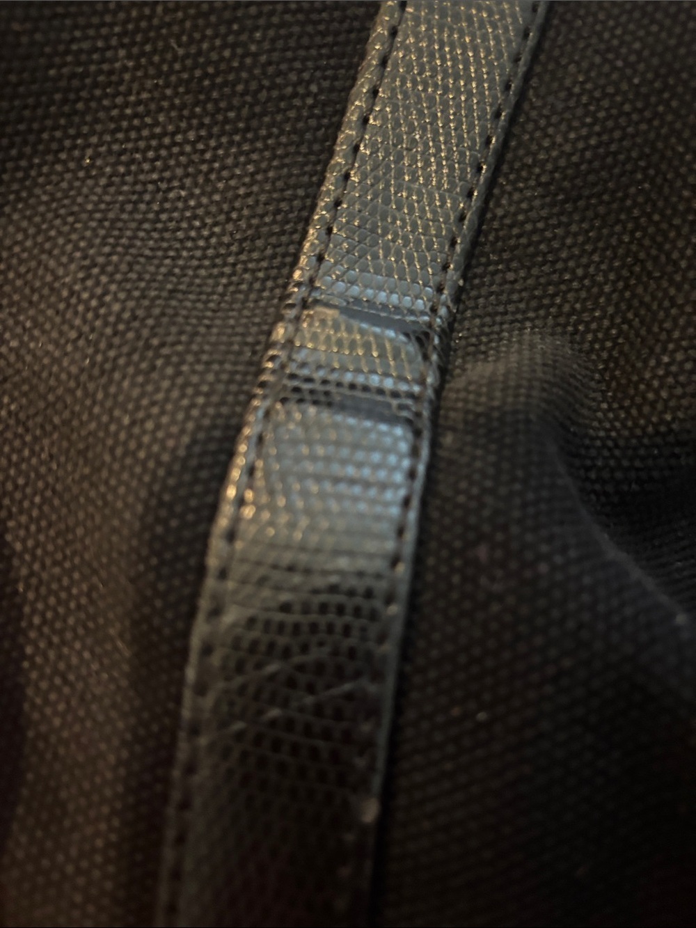 Victoria's Secret Black Canvas Weekend Travel Duffel Bag - Picture 14 of 16